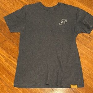 Primitive Charcoal Tee with Gold Tag
